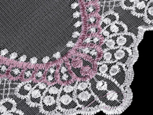 Vyšívaný prýmek na monofilu šíře 17,5 cm