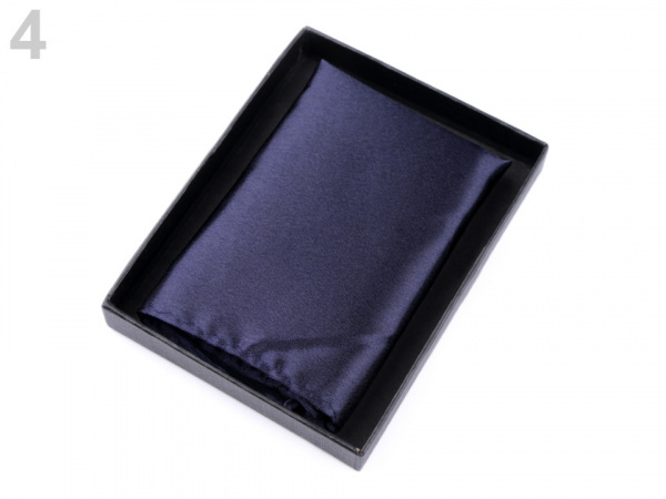 Saténový kapesníček do saka v krabičce