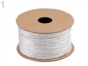 Lurexová šňůrka plochá / provázek šíře 1,2 mm