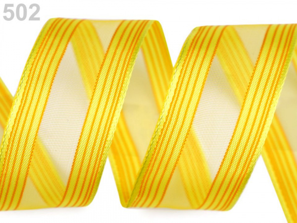 Stuha s drátem šíře 25 mm