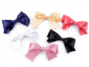 Spona do vlasů velká saténová mašle