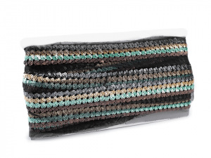 Flitrový prýmek na monofilu šíře 23 mm