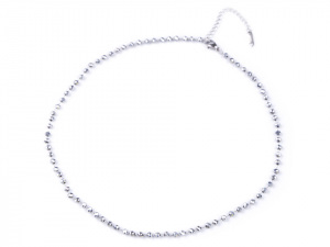 Náhrdelník z nerezové oceli s broušenými korálky