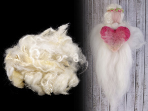 Ovčí rouno vlnité na vlásky 20 g