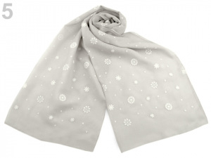 Šála s potiskem malé mandaly 65x185 cm