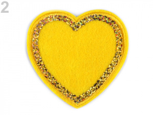 Nažehlovačka srdce s flitry