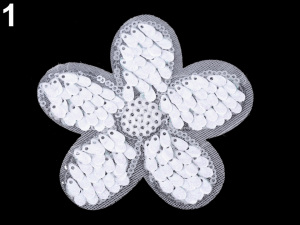 Nažehlovačka květ s flitry