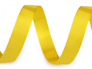 Atlasová stuha oboulící s pruhy šíře 15 mm