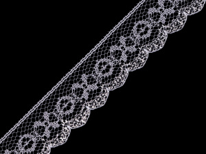 Silonová krajka s lurexem šíře 25 mm