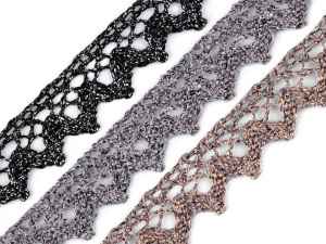 Krajka metalická šíře 15 mm