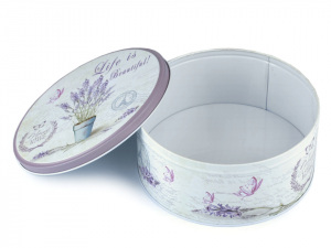 Plechová krabice levandule velká