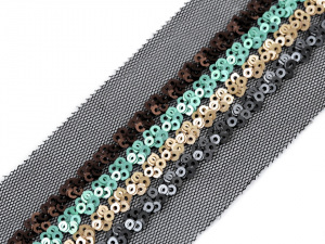 Flitrový prýmek na monofilu šíře 23 mm