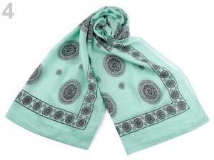 Šála mandala 65x185 cm