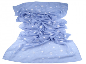 Šála s potiskem malé mandaly 65x185 cm