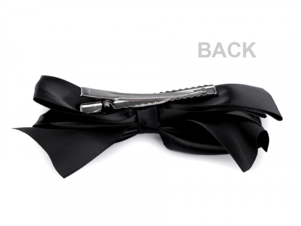 Spona do vlasů velká saténová mašle