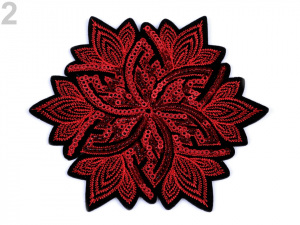 Nažehlovačka květ s flitry