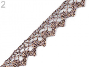 Krajka metalická šíře 15 mm