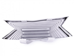 Nákupní taška s pruhy střední 28x39 cm omyvatelná