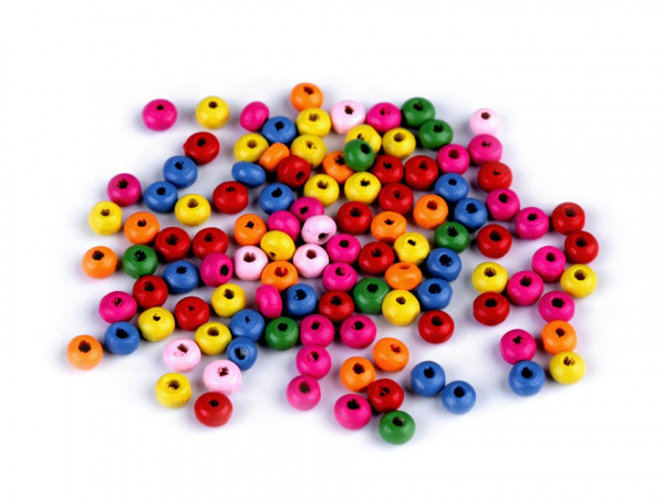 Dřevěné korálky Ø4 mm