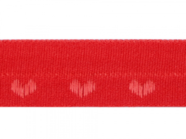 Lemovací pruženka půlená / lampas šíře 15 mm srdce