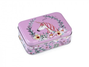 Plechová krabice jednorožec malá