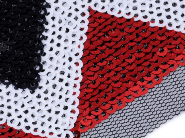 Flitrový prýmek na monofilu šíře 40 mm