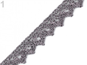 Krajka metalická šíře 15 mm