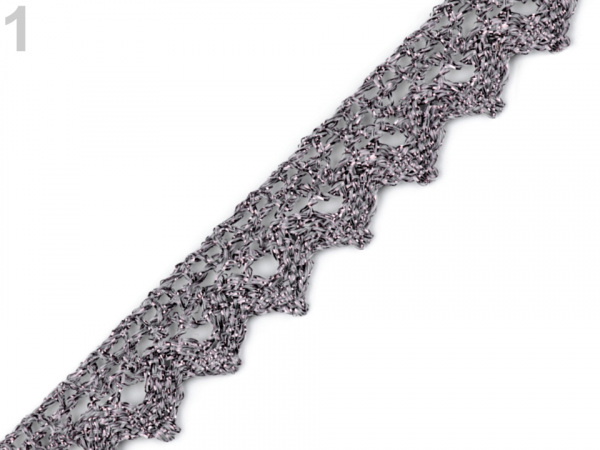 Krajka metalická šíře 15 mm