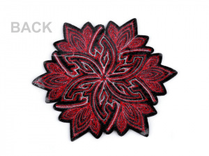 Nažehlovačka květ s flitry