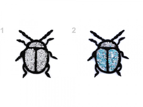 Nažehlovačka brouk s kamínky