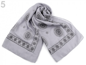 Šála mandala 65x185 cm