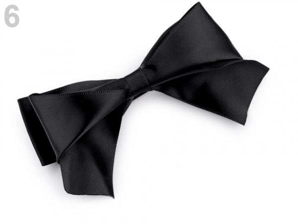 Spona do vlasů velká saténová mašle