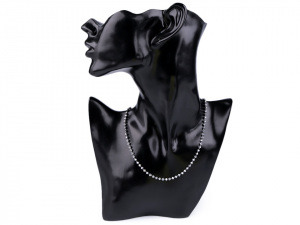 Náhrdelník z nerezové oceli s broušenými korálky