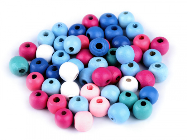 Dřevěné korálky Ø10 mm 2. jakost