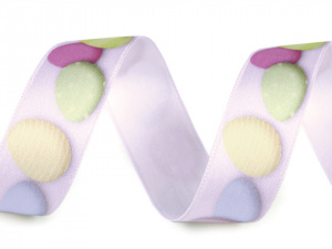 Saténová stuha velikonoční vajíčka šíře 25 mm