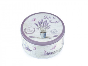 Plechová krabice levandule malá