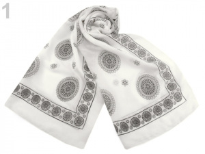 Šála mandala 65x185 cm