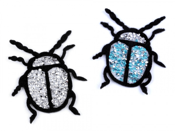 Nažehlovačka brouk s kamínky