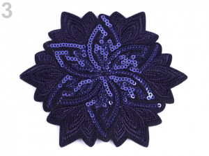 Nažehlovačka květ s flitry