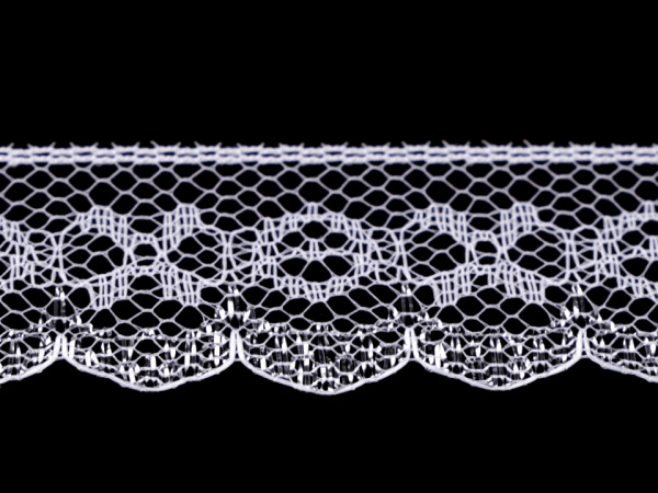 Silonová krajka s lurexem šíře 25 mm