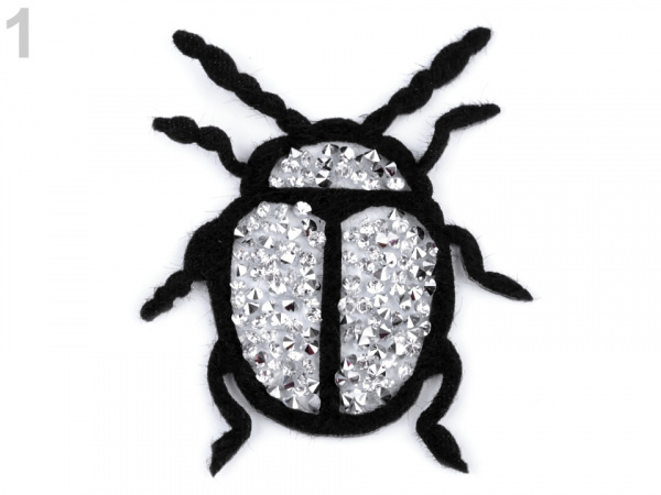 Nažehlovačka brouk s kamínky