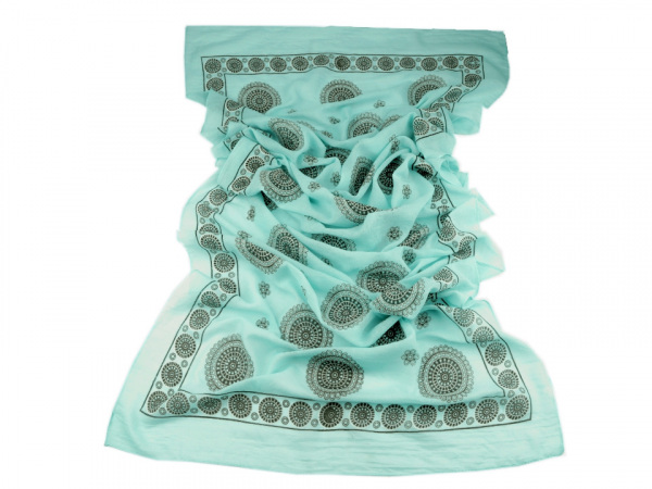 Šála mandala 65x185 cm