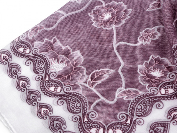 Šála s květy 65x180 cm