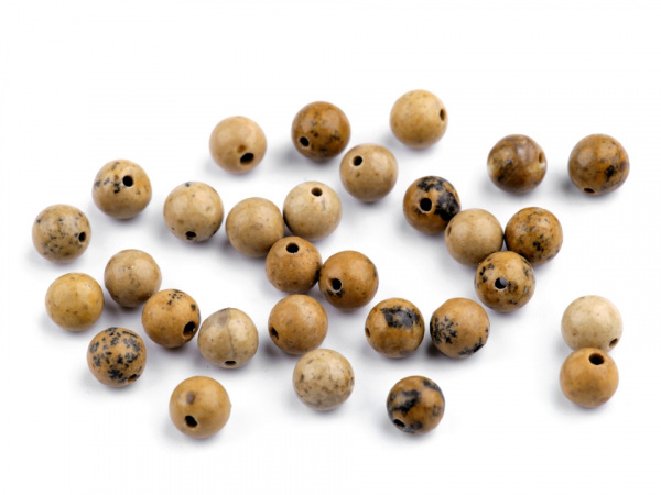 Minerálové korálky Jaspis pískový Ø6 mm