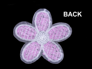 Nažehlovačka květ s flitry