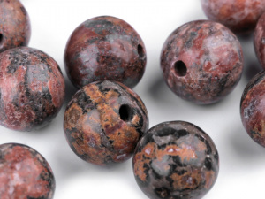 Minerálové korálky Jaspis leopardí Ø8 mm