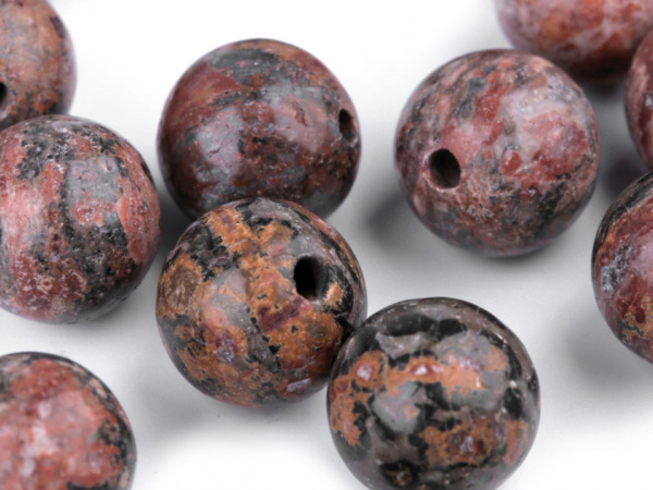 Minerálové korálky Jaspis leopardí Ø8 mm