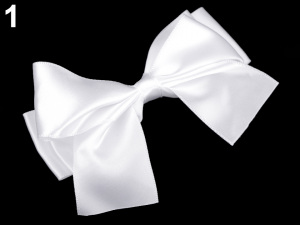 Spona do vlasů velká saténová mašle