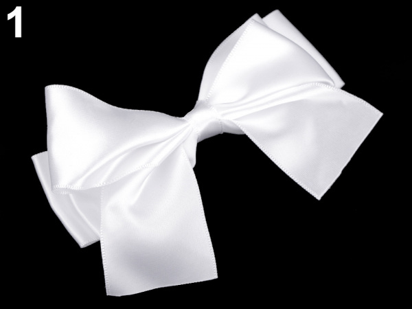 Spona do vlasů velká saténová mašle