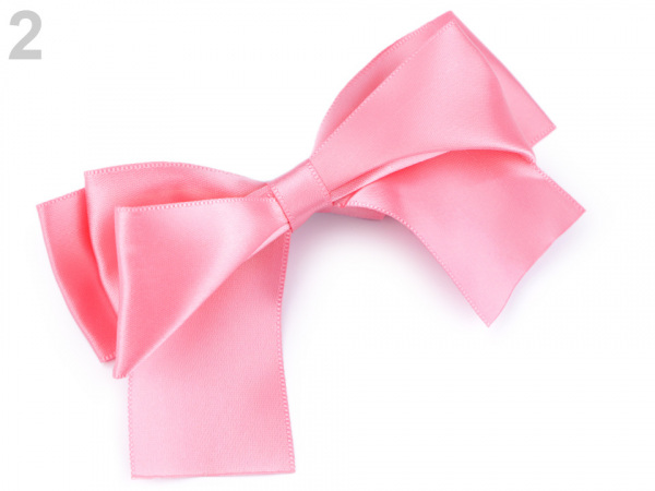 Spona do vlasů velká saténová mašle